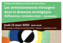 The Chair is a partner in the conference «Foreign investment in the strategic field - Crossroads between law and economic science» organised by the DPBS on 12 March.