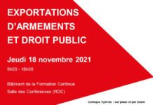 Video of Julien Malizard's speech at the “Arms exports and public law” conference on 18 November 2021
