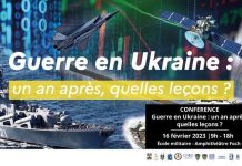 «War in Ukraine: one year on, what lessons can be learned? The Chair will take part in the joint colloquium at the École Militaire (Paris, 16 February 2023).
