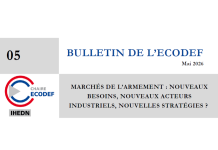 Bulletin de l’ECODEF #5 « Marchés de l’armement : nouveaux besoins, nouveaux acteurs industriels, nouvelles stratégies ? » (Eva Szego et Josselin Droff)