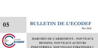 Bulletin de l’ECODEF #5 « Marchés de l’armement : nouveaux besoins, nouveaux acteurs industriels, nouvelles stratégies ? » (Eva Szego et Josselin Droff)